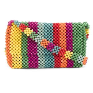 Cynthia Rowley Rainbow Beaded Crossbody Bag